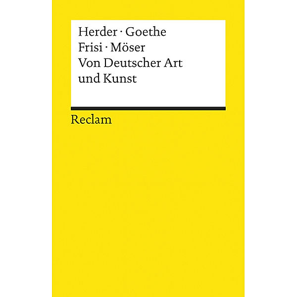 Von Deutscher Art und Kunst, Johann Gottfried Herder