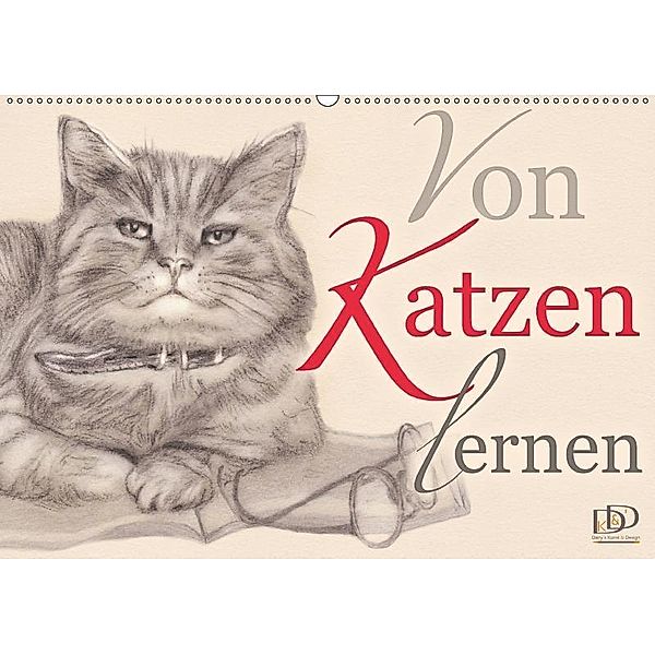 Von Katzen lernen (Wandkalender 2017 DIN A2 quer)