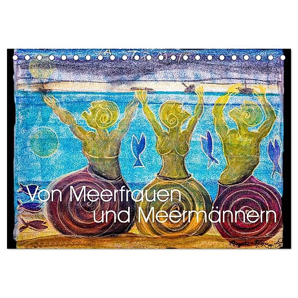Von Meerfrauen und Meermännern (Tischkalender 2025 DIN A5 quer), CALVENDO Monatskalender, Calvendo, Regina Blome-Weichert