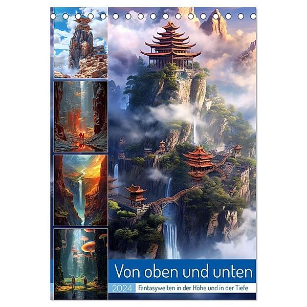 Von oben und unten (Tischkalender 2024 DIN A5 hoch), CALVENDO Monatskalender, Kerstin Waurick