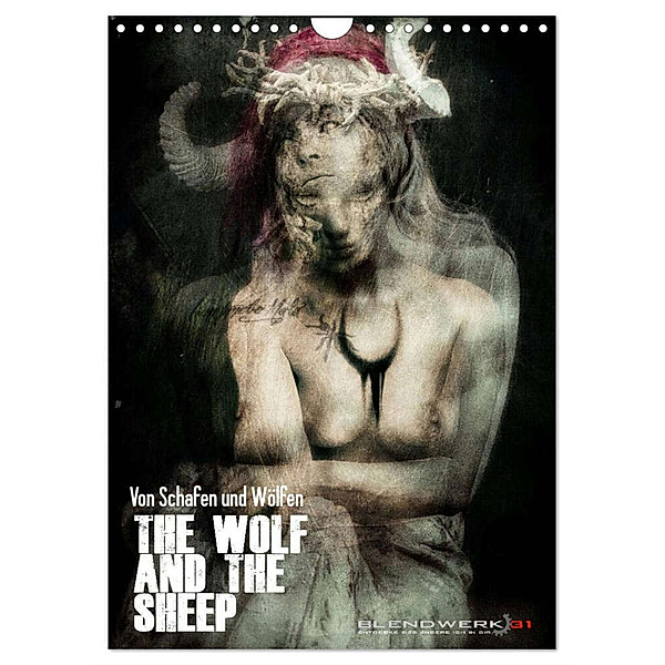 Von Schafen und Wölfen - The Wolf and the Sheep (Wandkalender 2024 DIN A4 hoch), CALVENDO Monatskalender, Blendwerk31