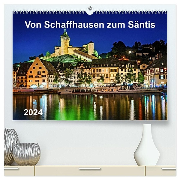 Von Schaffhausen zum Säntis (hochwertiger Premium Wandkalender 2024 DIN A2 quer), Kunstdruck in Hochglanz, ap-photo