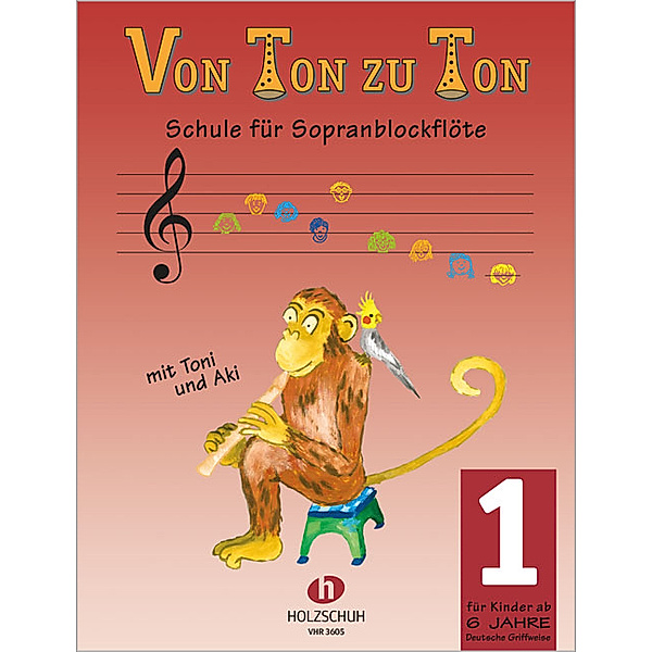 Von Ton zu Ton 1 (deutsche Griffweise).Bd.1, Eva-Maria Zahner