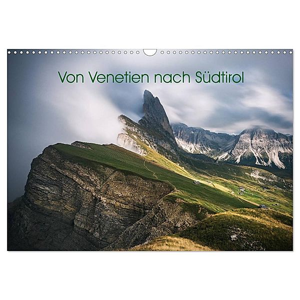 Von Venetien nach Südtirol (Wandkalender 2025 DIN A3 quer), CALVENDO Monatskalender, Calvendo, Jean Claude Castor I 030mm-photography
