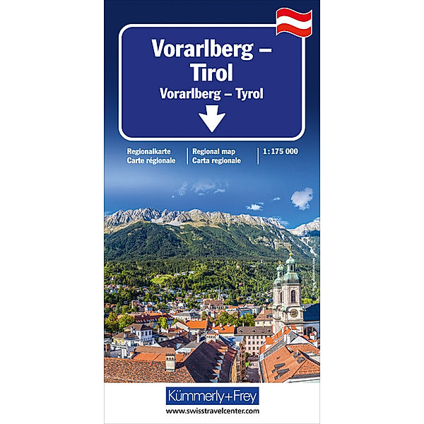 Vorarlberg - Tirol - Südtirol Regionalkarte 1: 175 000
