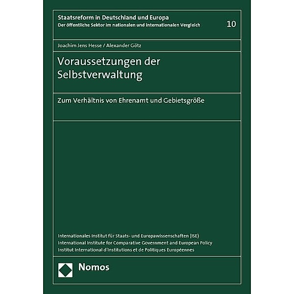 Voraussetzungen der Selbstverwaltung, Joachim Jens Hesse, Alexander Götz