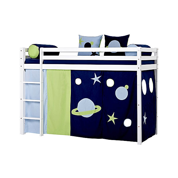 hoppekids Vorhang SPACE Mittelhochbett (Größe: 90 x 200 cm)