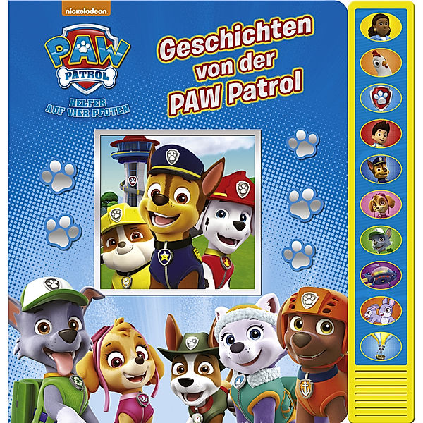 Vorlese-Pappbilderbuch mit Sound, PAW Patrol, Geschichten von der PAW Patrol