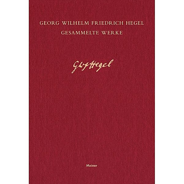 Vorlesungen über die Geschichte der Philosophie III / Georg Wilhelm Friedrich Hegel, Gesammelte Werke (GW), Georg Wilhelm Friedrich Hegel