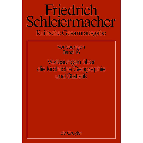 Vorlesungen über die kirchliche Geographie und Statistik