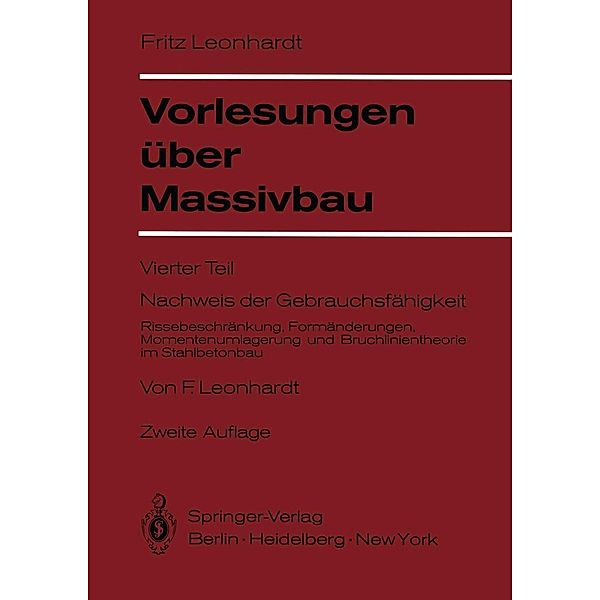 Vorlesungen über Massivbau, F. Leonhardt