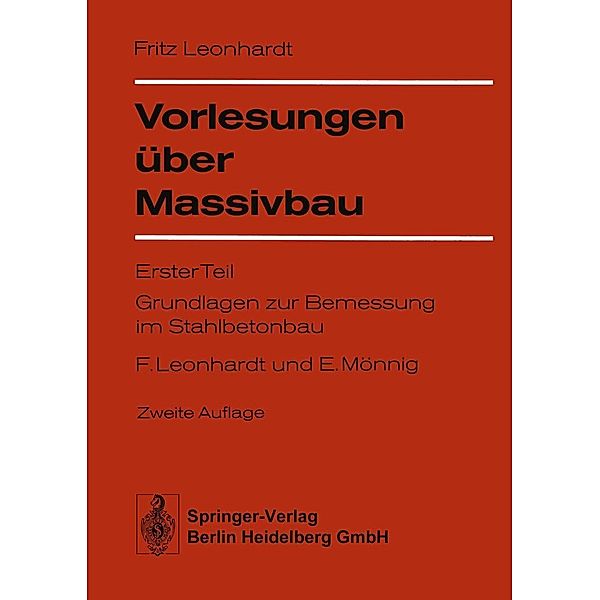 Vorlesungen über Massivbau, F. Leonhardt, E. Mönnig