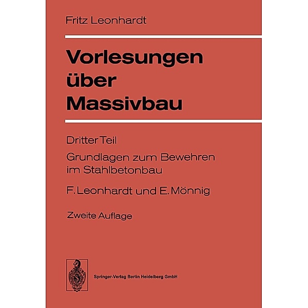 Vorlesungen über Massivbau, F. Leonhardt, E. Mönnig