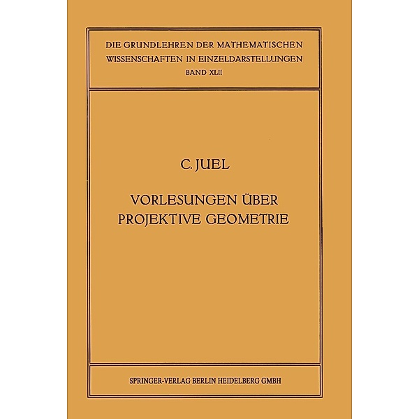 Vorlesungen über Projektive Geometrie / Grundlehren der mathematischen Wissenschaften Bd.42, Christian Juel