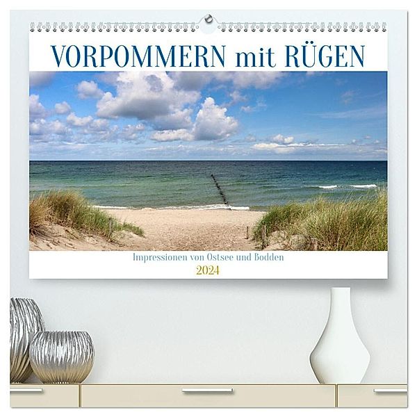 Vorpommern mit Rügen (hochwertiger Premium Wandkalender 2024 DIN A2 quer), Kunstdruck in Hochglanz, Sabine Löwer