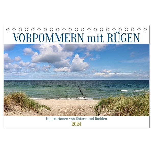 Vorpommern mit Rügen (Tischkalender 2024 DIN A5 quer), CALVENDO Monatskalender, Sabine Löwer