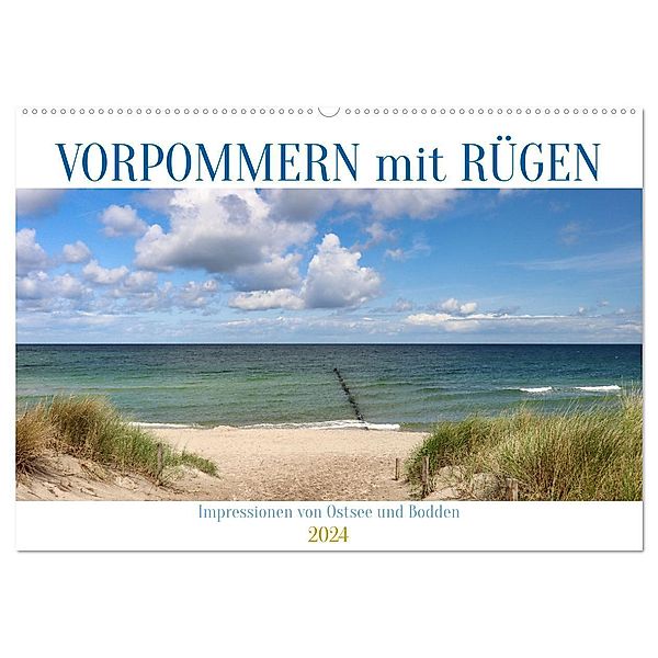 Vorpommern mit Rügen (Wandkalender 2024 DIN A2 quer), CALVENDO Monatskalender, Sabine Löwer