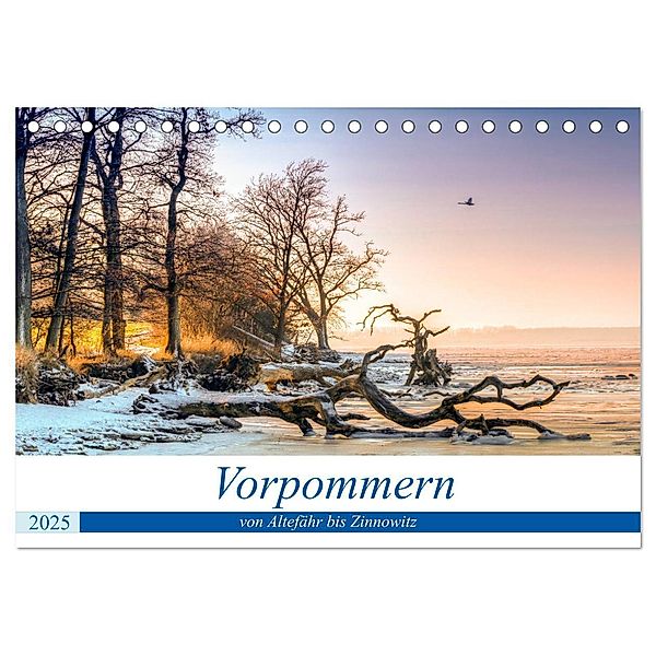 Vorpommern - von Altefähr bis Zinnowitz (Tischkalender 2025 DIN A5 quer), CALVENDO Monatskalender, Calvendo, Uwe Kantz