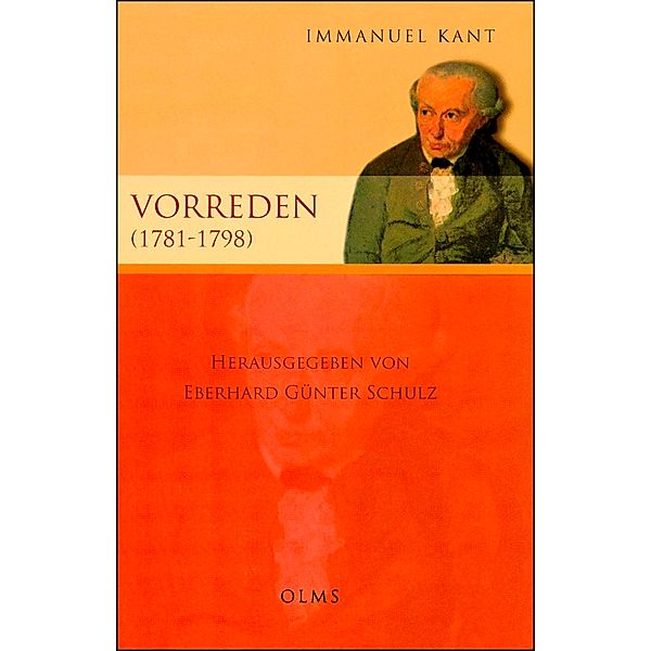Vorreden (1781-1798)., Immanuel Kant