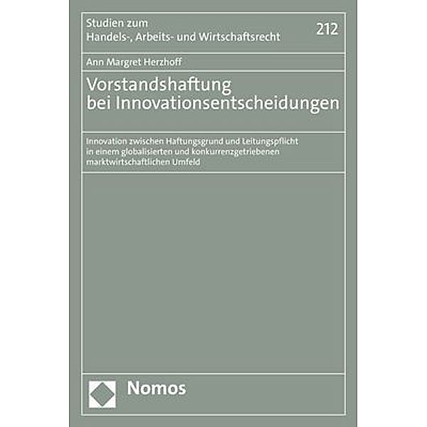 Vorstandshaftung bei Innovationsentscheidungen, Ann Margret Herzhoff