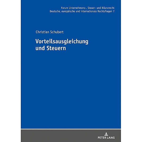 Vorteilsausgleichung und Steuern, Christian Schubert