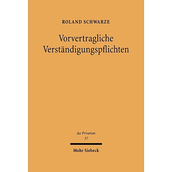 Vorvertragliche Verständigungspflichten, Roland Schwarze