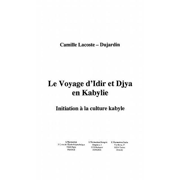 Voyage d'Idir et Djya en Kabylie / Hors-collection, Lacoste-Dujardin Camille