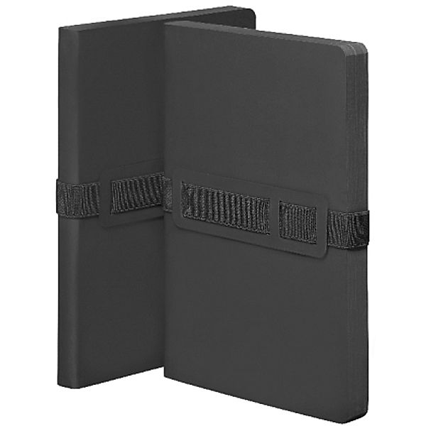 Voyager M Black Notizbuch Smooth Bonded Leather