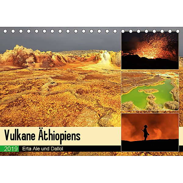Vulkane Äthiopiens - Erta Ale und Dallol (Tischkalender 2019 DIN A5 quer), Michael Herzog