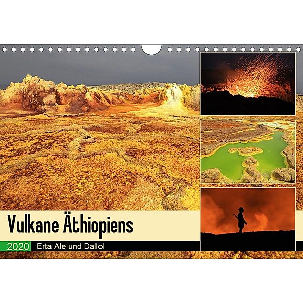 Vulkane Äthiopiens - Erta Ale und Dallol (Wandkalender 2020 DIN A4 quer), Michael Herzog