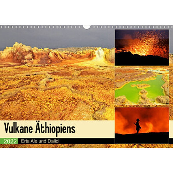 Vulkane Äthiopiens - Erta Ale und Dallol (Wandkalender 2022 DIN A3 quer), Michael Herzog