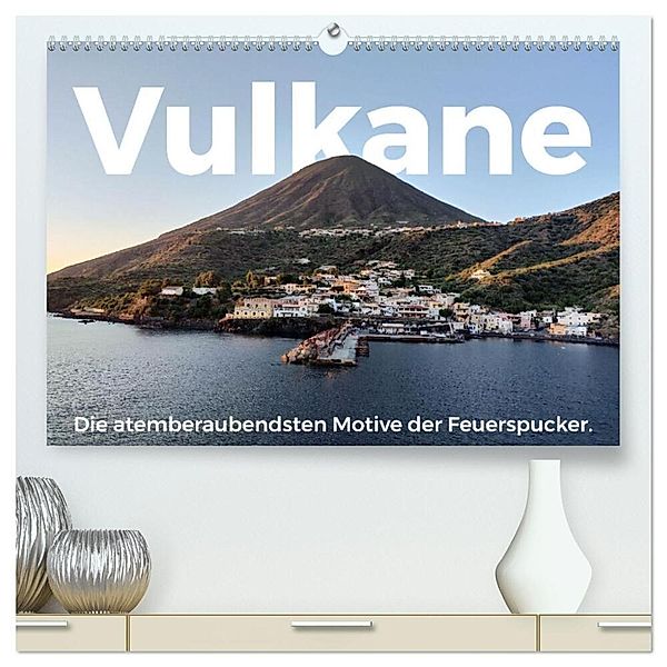 Vulkane - Die atemberaubendsten Motive der Feuerspucker. (hochwertiger Premium Wandkalender 2024 DIN A2 quer), Kunstdruck in Hochglanz, M. Scott