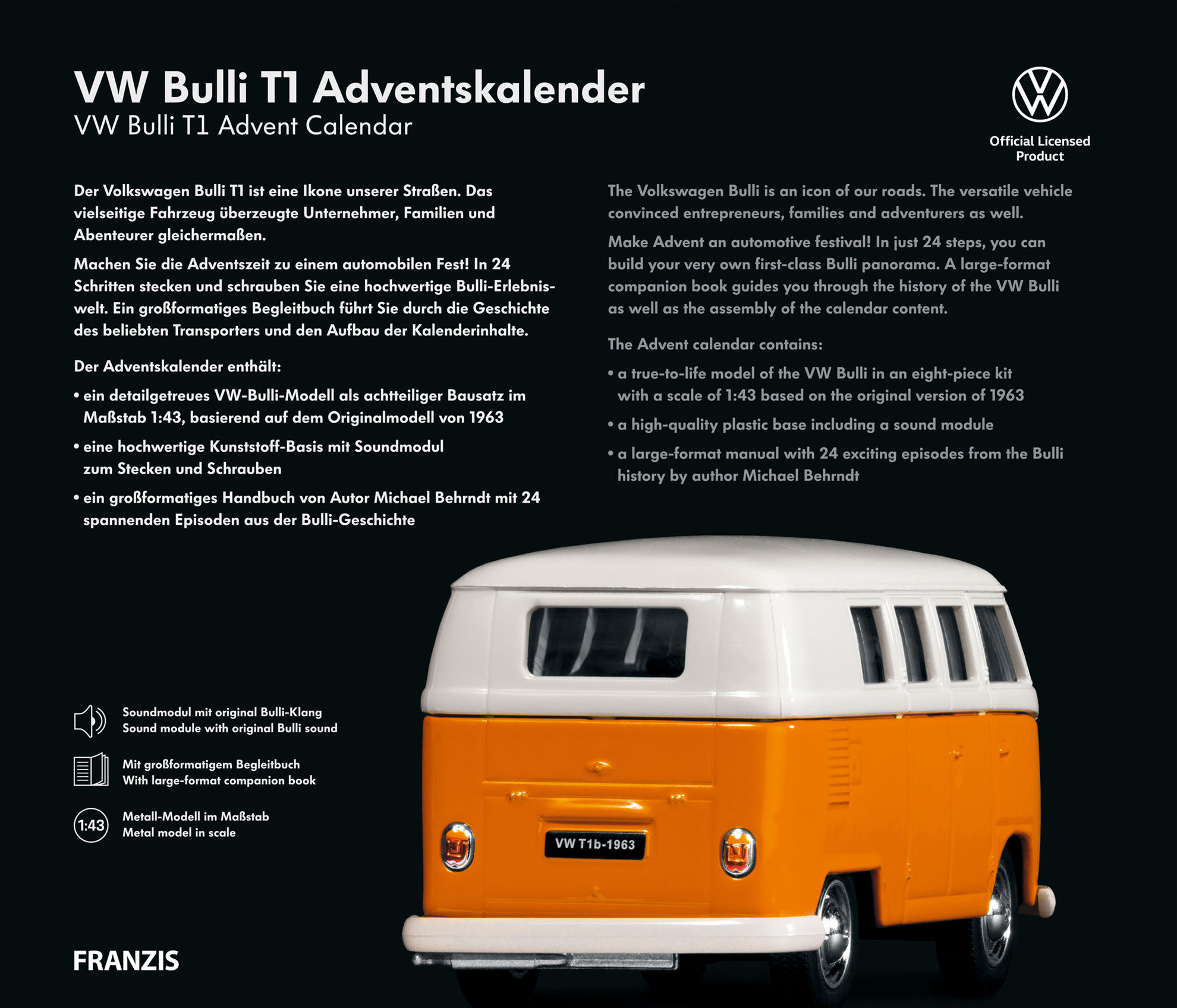 VW Bulli T1 Adventskalender jetzt bei Weltbild.de bestellen