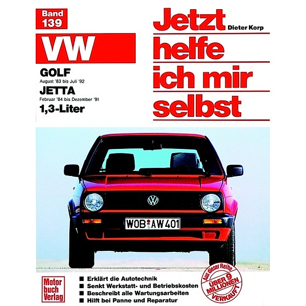 VW Golf II (ab Aug. 1983), VW Jetta II (ab Febr. 1983), 1.3 Liter, Dieter Korp