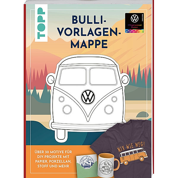 VW Vorlagenmappe Bulli. Die offizielle kreative Vorlagensammlung mit dem kultigen VW-Bus, Miriam Dornemann