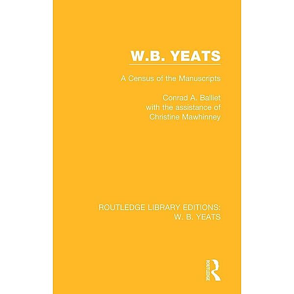 W. B. Yeats, Conrad A. Balliet, Christine Mawhinney