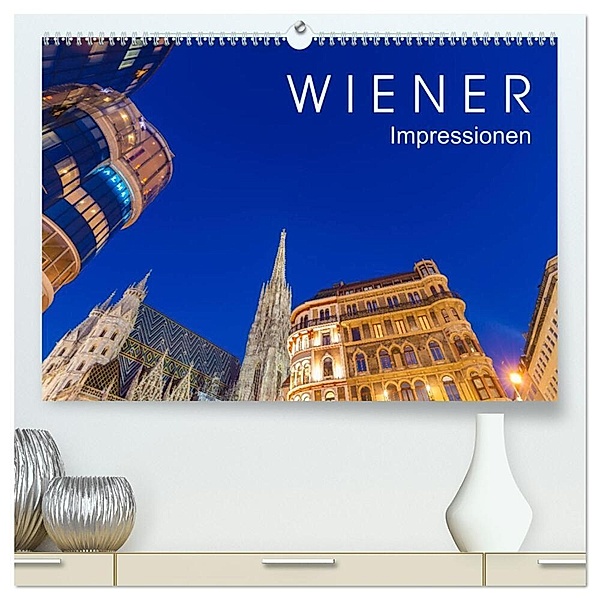 W I E N E R Impressionen (hochwertiger Premium Wandkalender 2024 DIN A2 quer), Kunstdruck in Hochglanz, Werner Dieterich