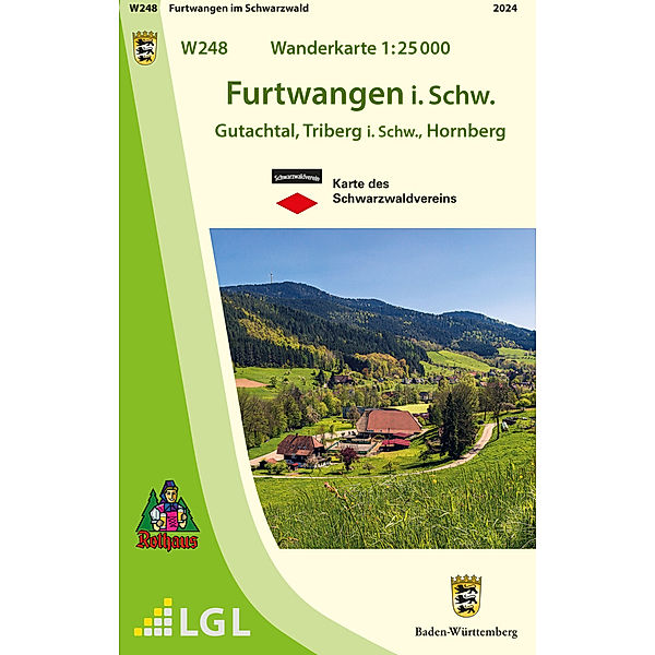 W248 Wanderkarte 1:25 000 Furtwangen i. Schw.