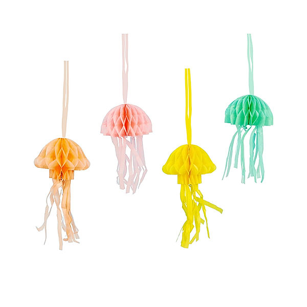 talking tables Wabenpapier MAKE WAVES - JELLY FISH 8er-Set in bunt