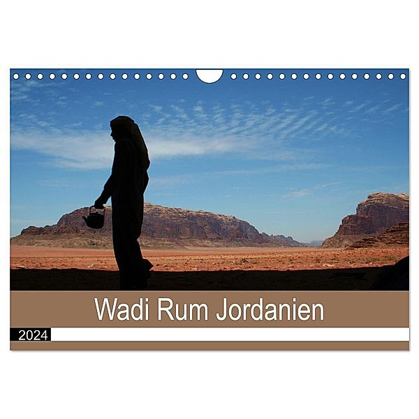 Wadi Rum Jordanien (Wandkalender 2024 DIN A4 quer), CALVENDO Monatskalender, Reeh