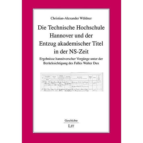 Wäldner, C: Technische Hochschule Hannover, Christian-Alexander Wäldner