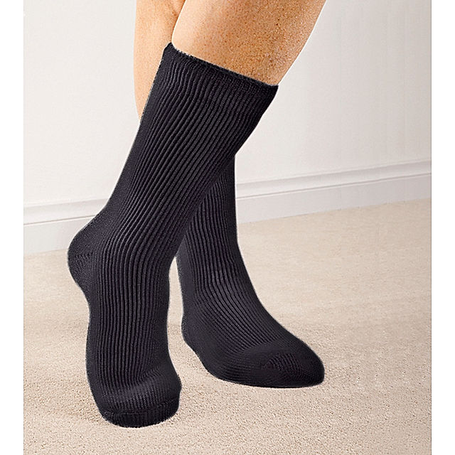 Wärmespeichernde Socken Damen, schwarz, 2 Paar, Grösse: 38-42 | Weltbild.ch