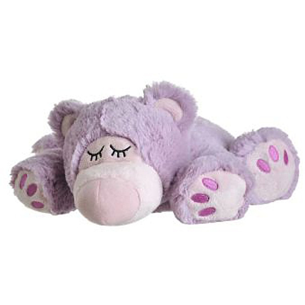 Warmies® Wärmestofftier SLEEPY BEAR mit Hirse/Lavendel (31 cm) in lila
