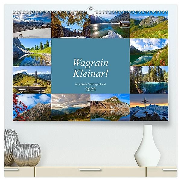 Wagrain Kleinarl im schönen Salzburger Land (hochwertiger Premium Wandkalender 2025 DIN A2 quer), Kunstdruck in Hochglanz, Calvendo, Christa Kramer
