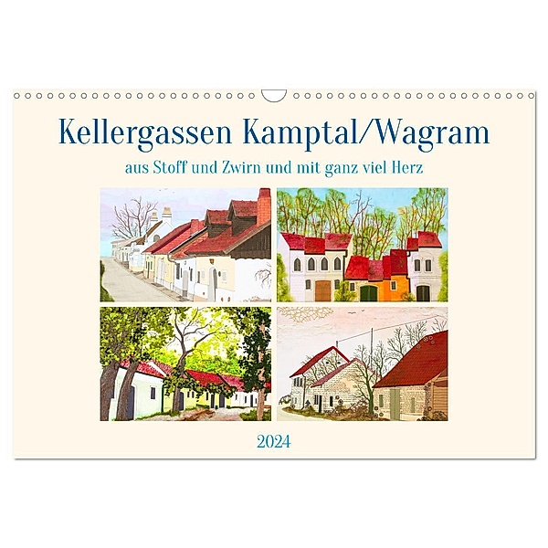 Wagramer Kellergassen (Wandkalender 2024 DIN A3 quer), CALVENDO Monatskalender, Johanna Schöchtner-Errath