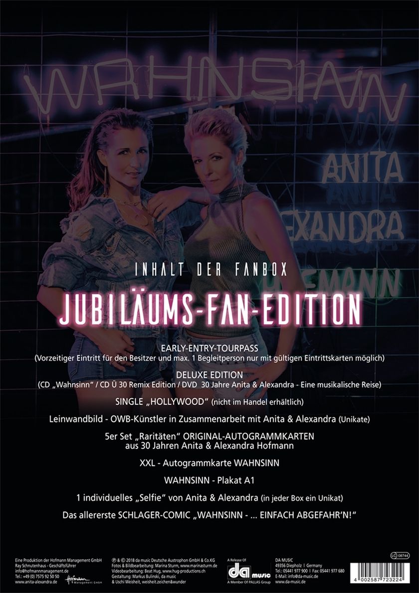 Wahnsinn-30 Jahre Leidenschaft Limited Fan Box von Anita Hofmann & Alexandra  | Weltbild.de