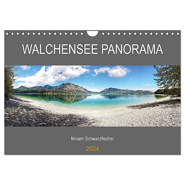 Walchensee Panorama (Wandkalender 2024 DIN A4 quer), CALVENDO Monatskalender, Miriam Schwarzfischer