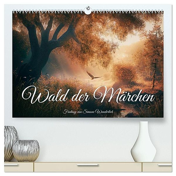 Wald der Märchen (hochwertiger Premium Wandkalender 2024 DIN A2 quer), Kunstdruck in Hochglanz, Simone Wunderlich