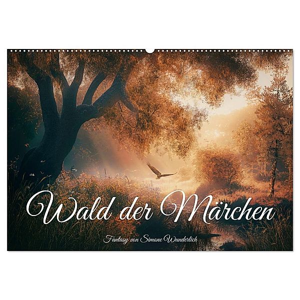 Wald der Märchen (Wandkalender 2024 DIN A2 quer), CALVENDO Monatskalender, Simone Wunderlich