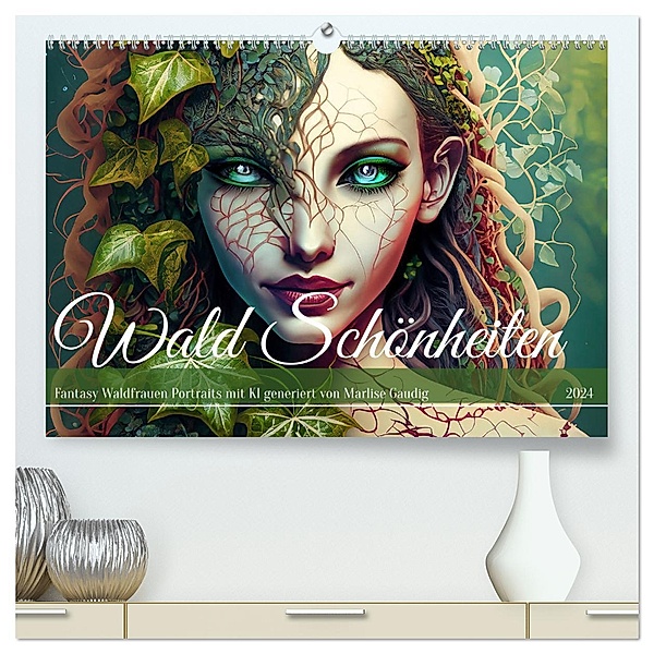 Wald Schönheiten (hochwertiger Premium Wandkalender 2024 DIN A2 quer), Kunstdruck in Hochglanz, Calvendo, Marlise Gaudig